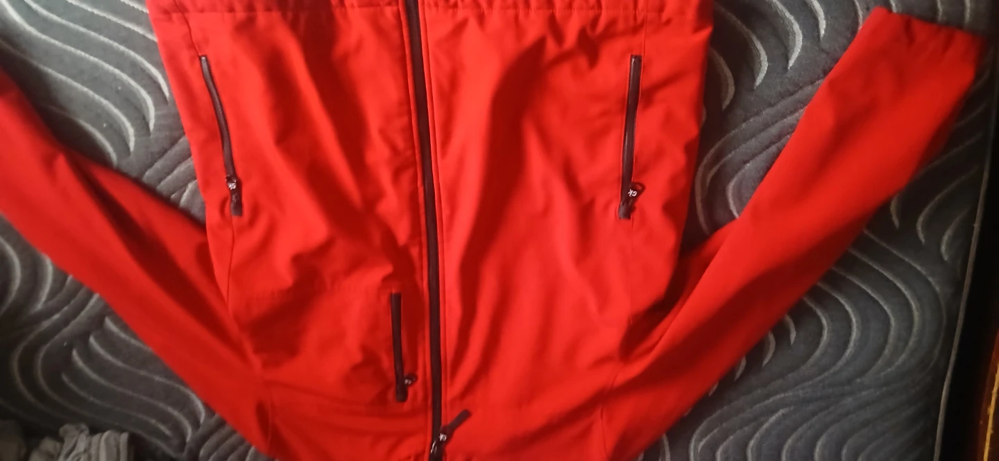 Calvin Klein Red Fleece-Lined Jacket