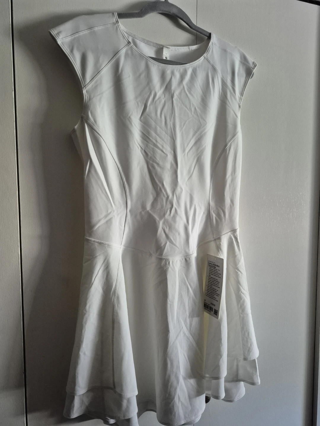 Lululemon Everlux Mesh-Back Tennis Dress - White - Size 10