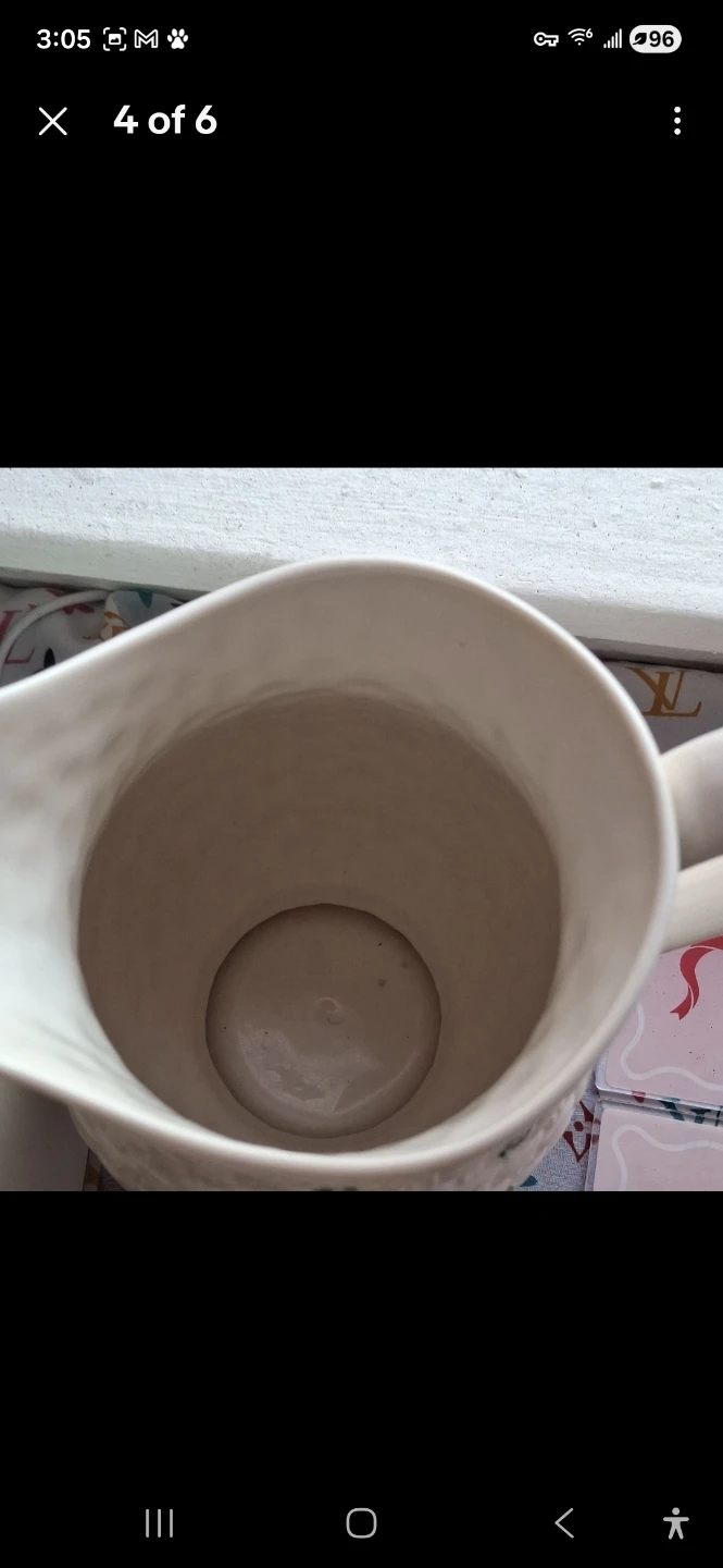 Belleek Ireland Creamer Pitcher with Shamrock Design - photo 4