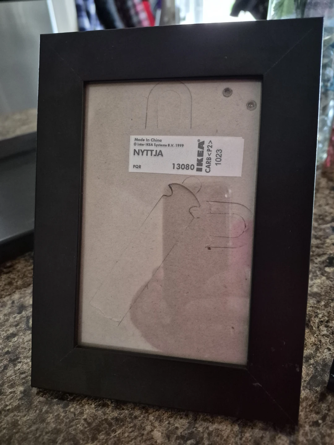 2 Ikea Black Picture Frames and a Metal Picture Frame - photo 3