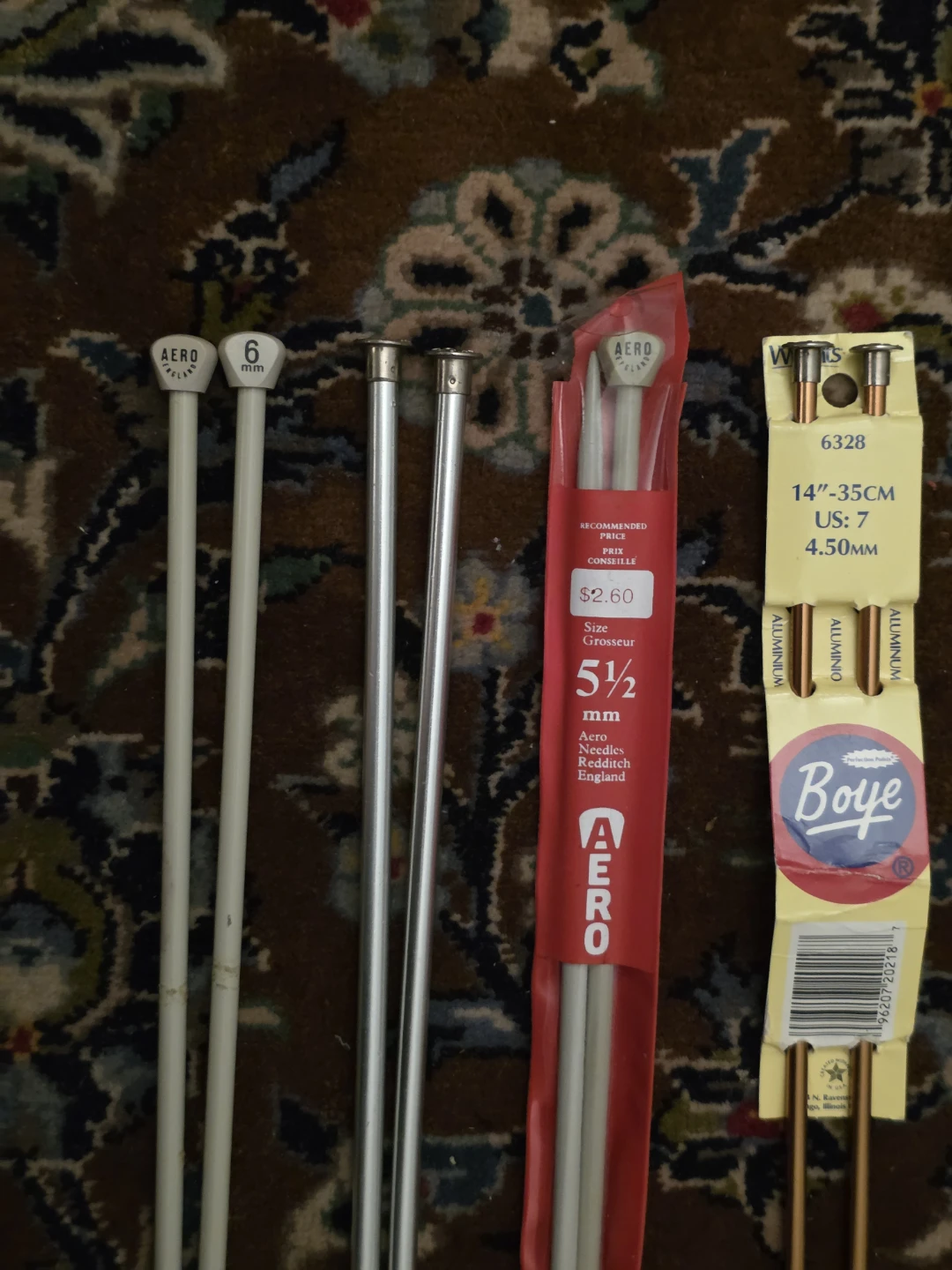 Aero & Boye Knitting Needles - Various Sizes