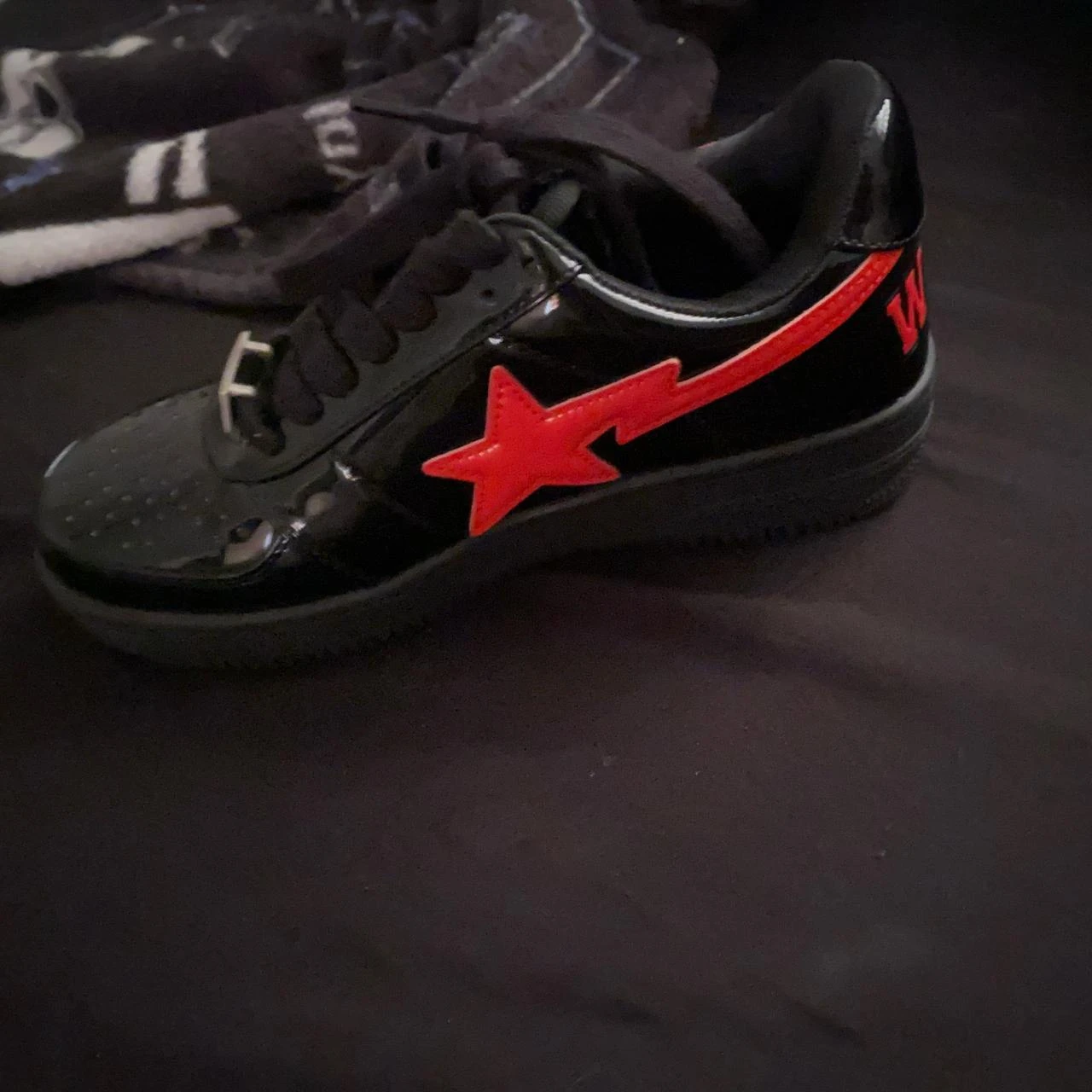 A Bathing Ape BAPE STA Black Patent Leather Shoes - photo 2