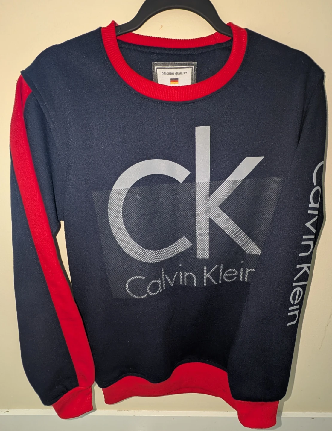 Calvin Klein Crewneck Sweatshirt - Navy/Red