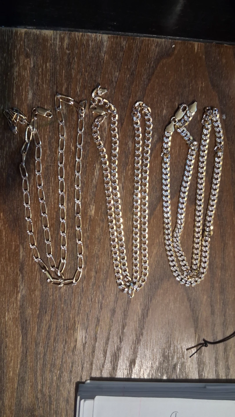 3 14k gold chains - photo 4