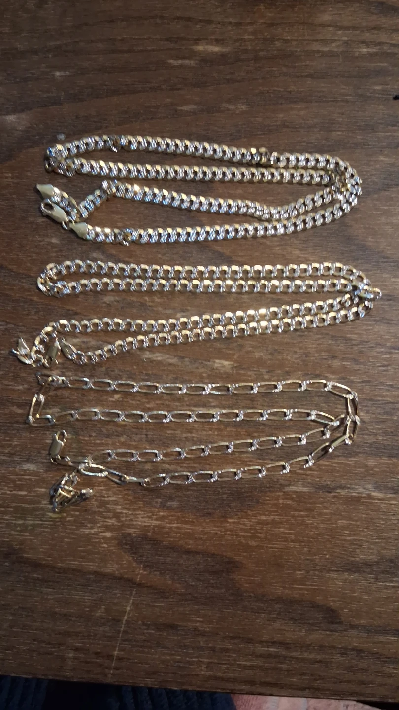 3 14k gold chains - photo 5