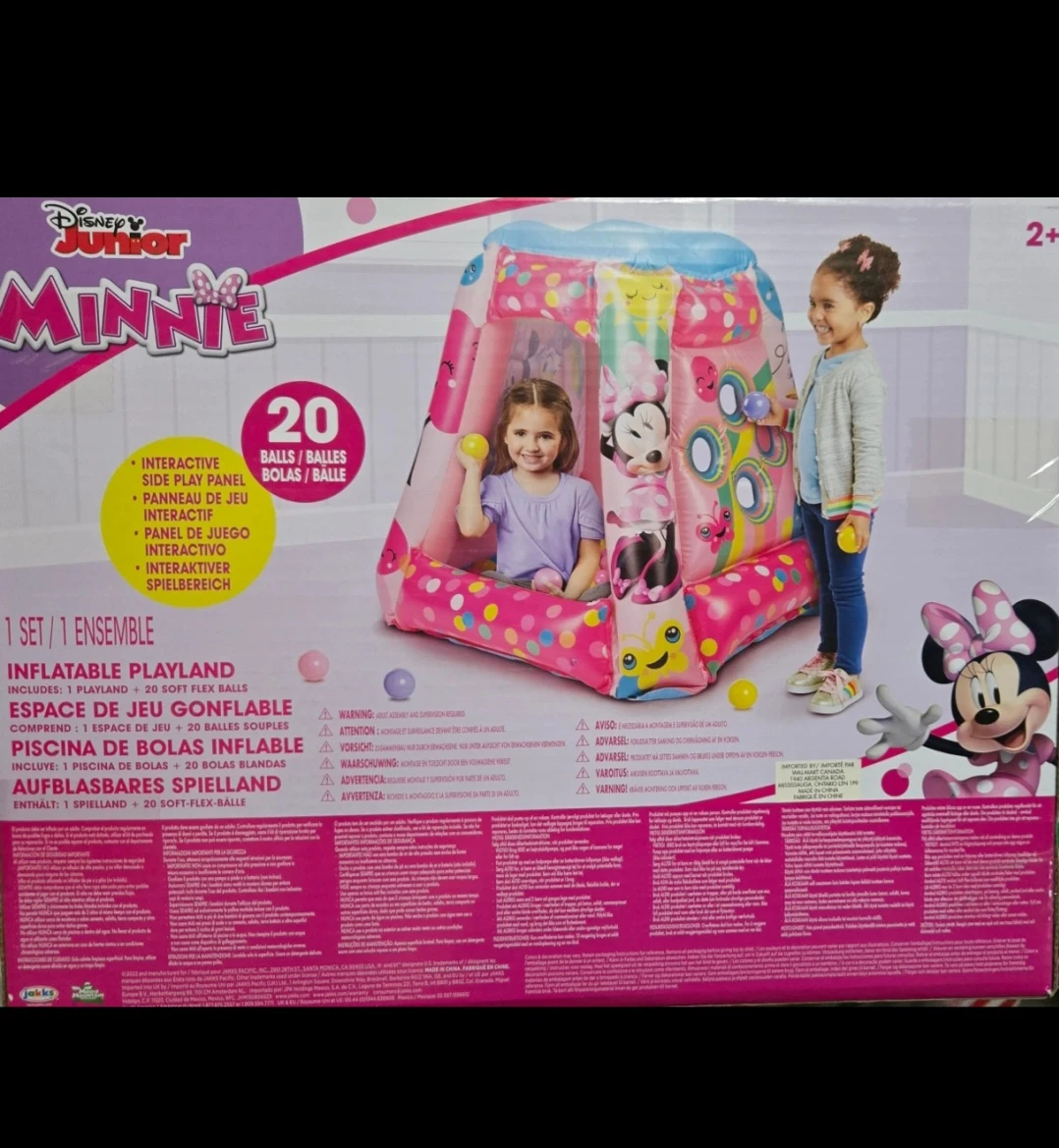 Disney Junior Minnie Mouse Inflatable Ball Pit Playland. New - photo 2