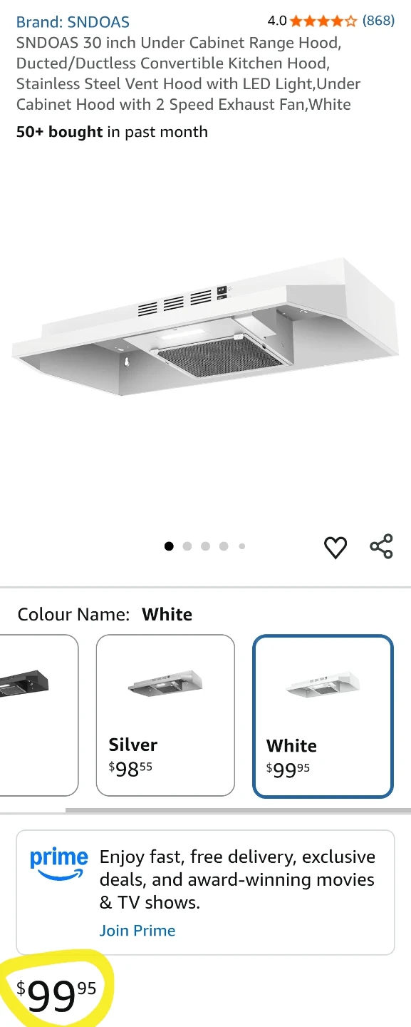 SNDOAS 30 inch Under Cabinet Range Hood - photo 5
