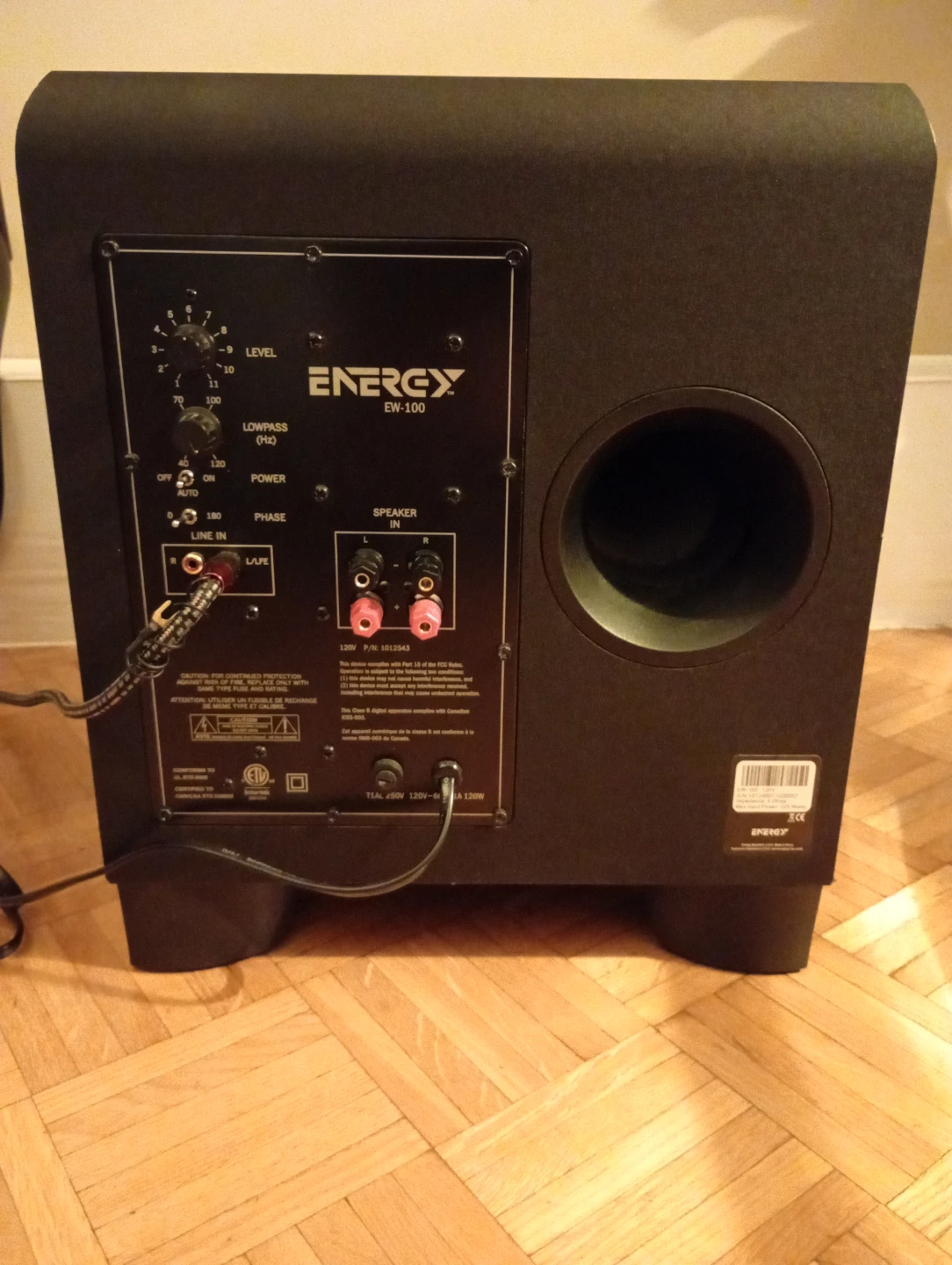 Energy EW-100 Powered Subwoofer - photo 2