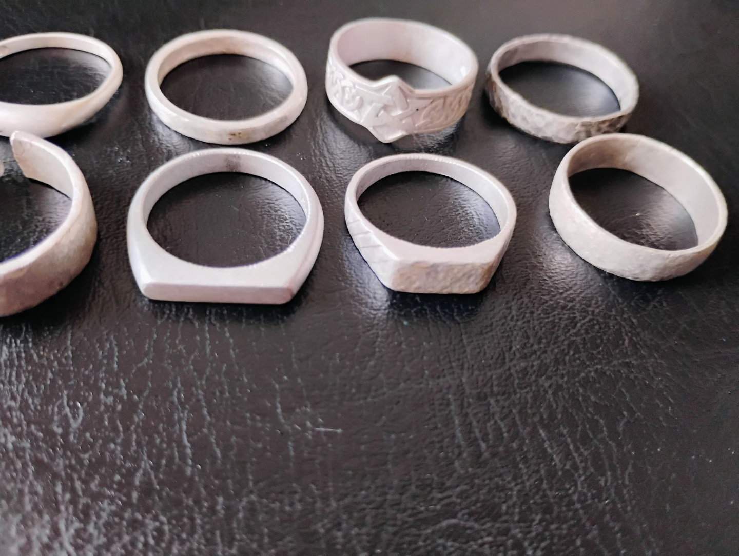 Set of 10 Assorted 925 silver Rings - photo 2