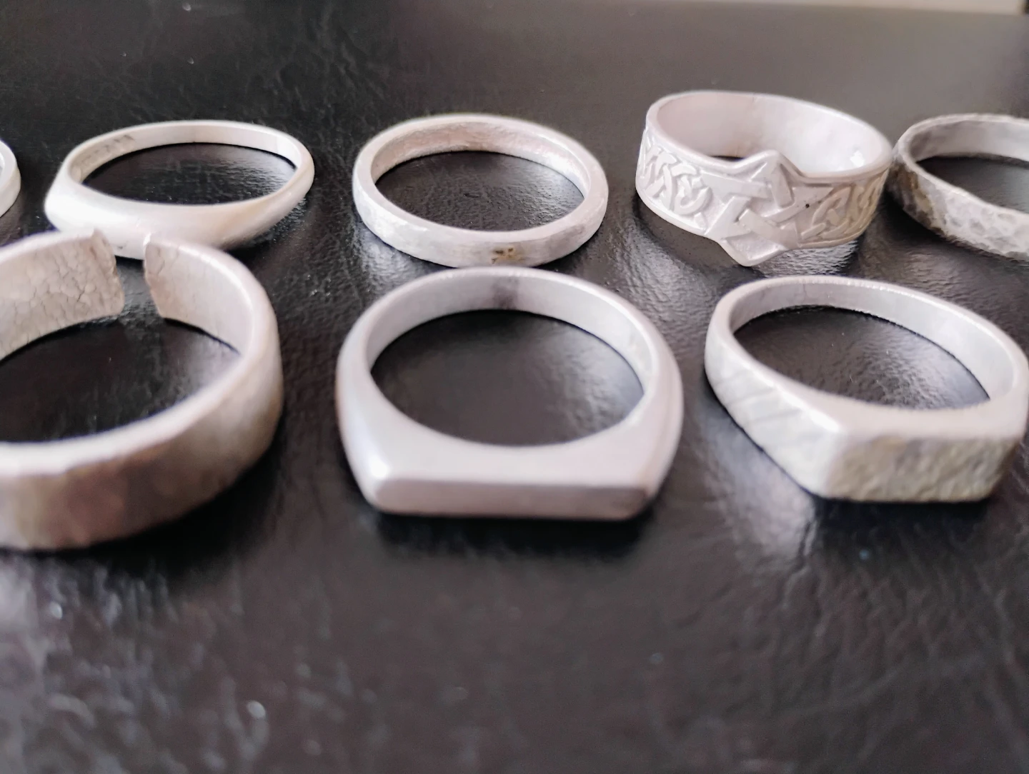 Set of 10 Assorted 925 silver Rings - photo 5