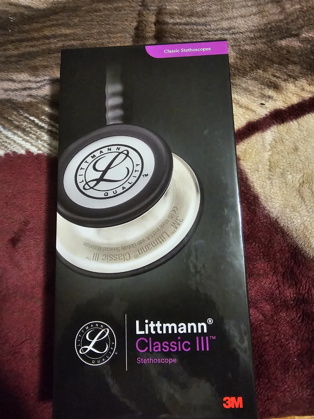 Brand new littmann classic III monitoring stethoscope.