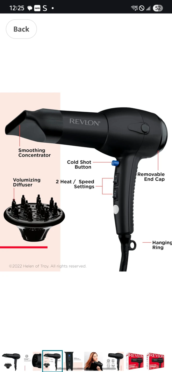 Revlon Advanced Ionic Hair Dryer - photo 2