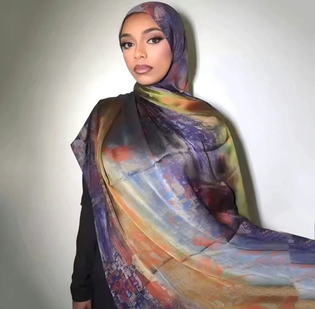Elegant Chiffon Silk Hijab, your everyday luxury pieces