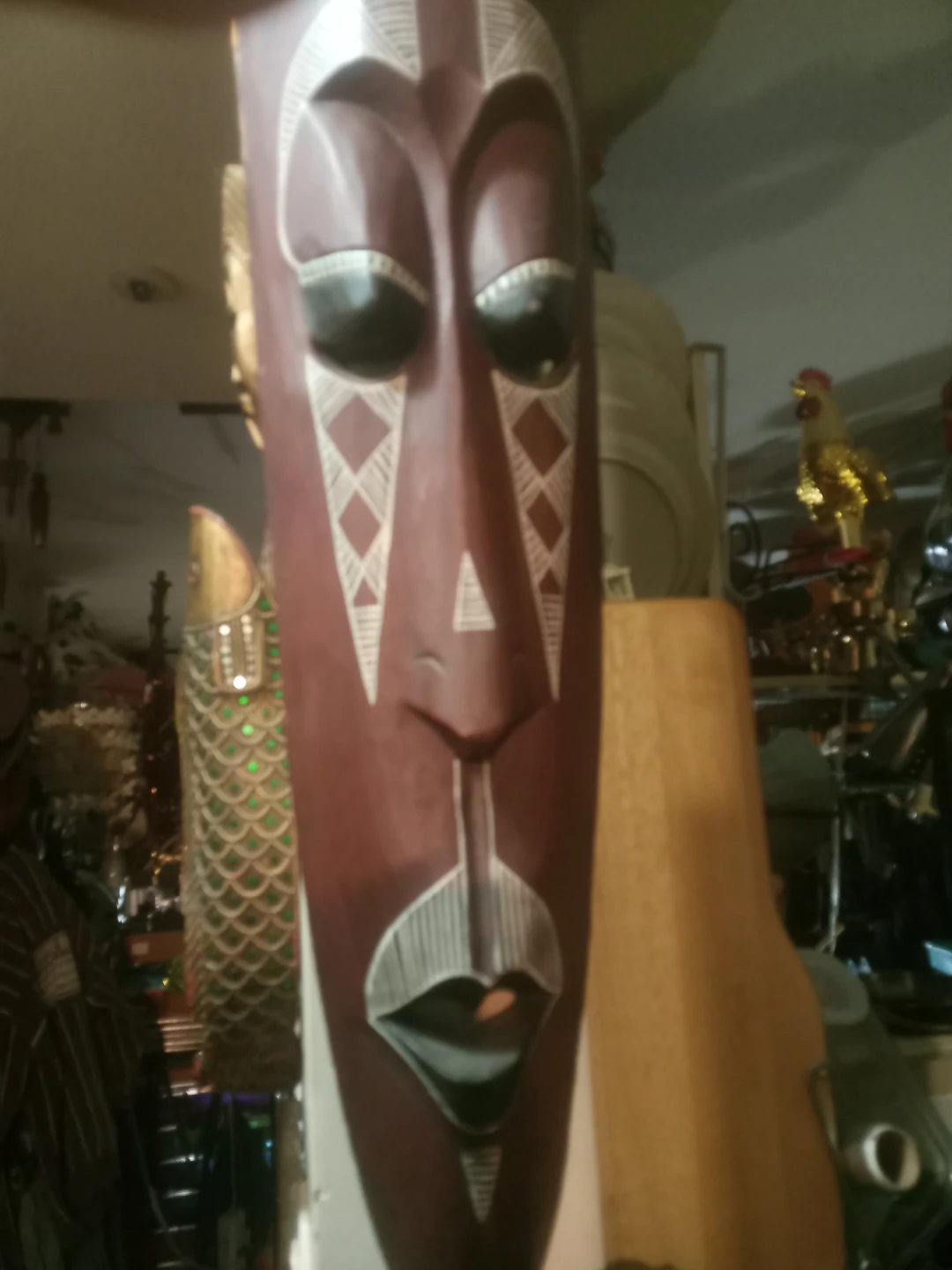 Hand Carved Decorative Wooden Mask