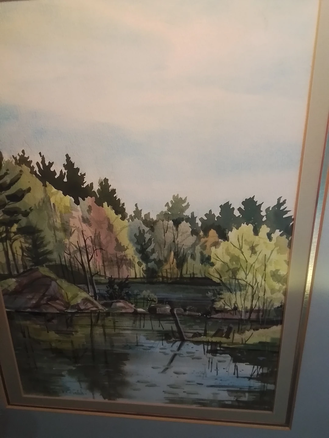the Canadian artist Mary Tuck Corelli Watercolour Landscape - photo 2