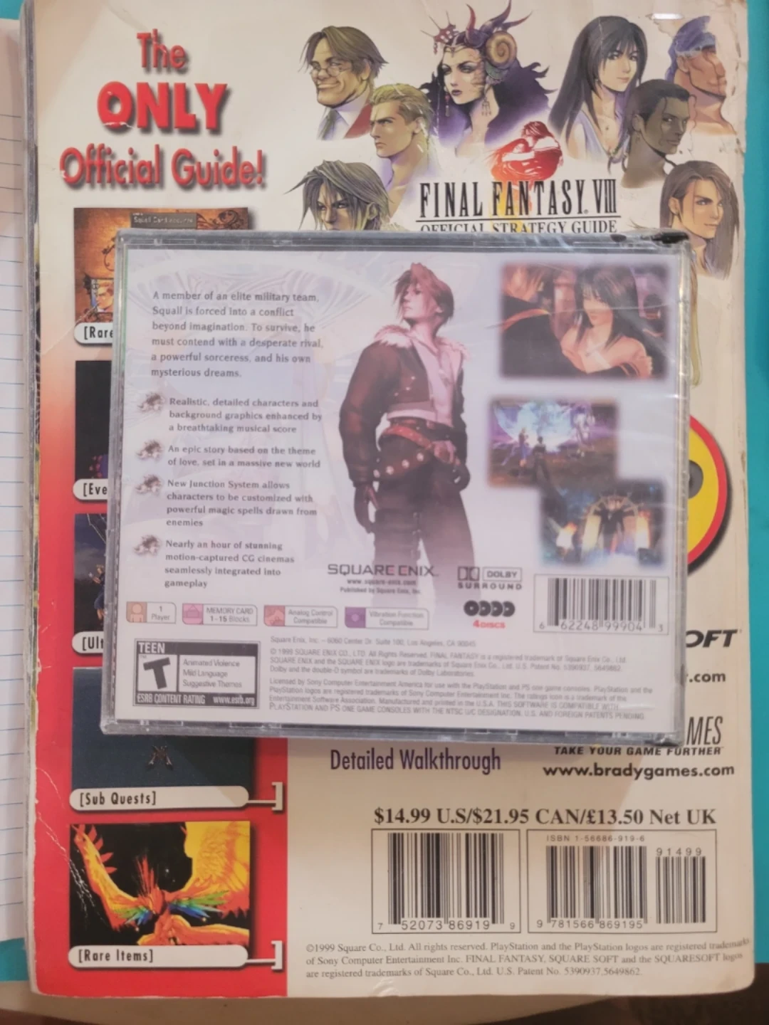 PS1 game &Final Fantasy VIII Official Strategy Guide - photo 4