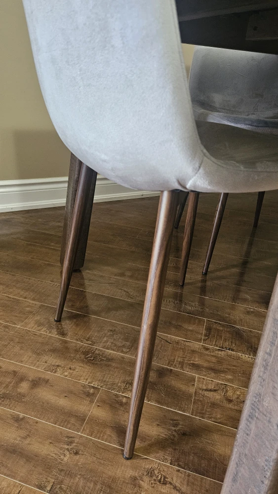 Light Grey velvet Dining Chairs (Set of 6) - photo 3