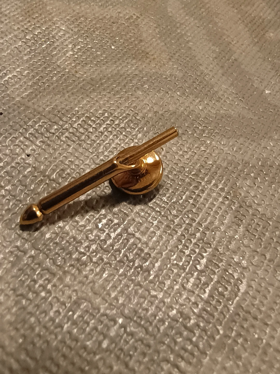 Gold-tone Cufflinks with Black Detail