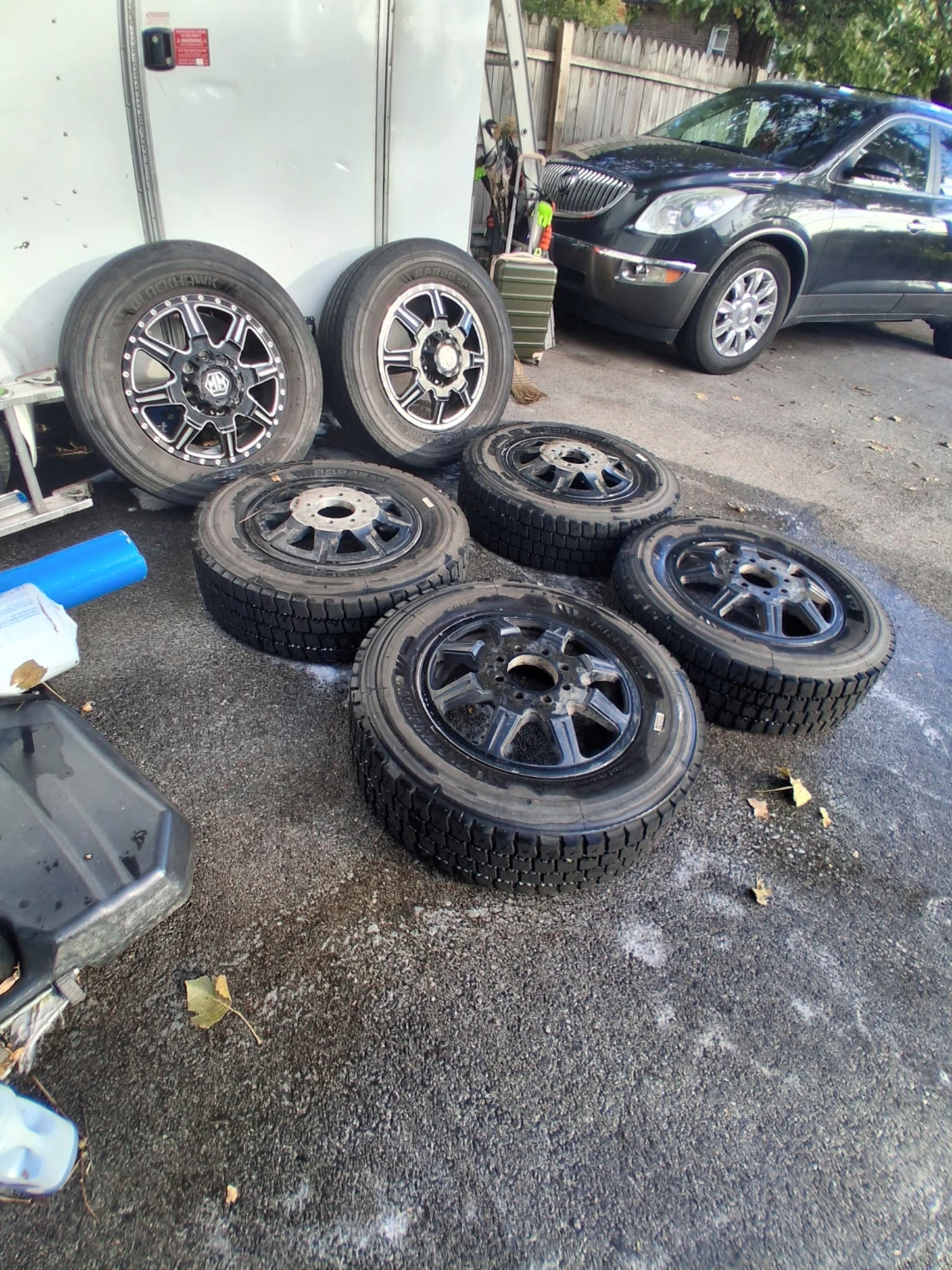 Set of 6 Tires and Rims