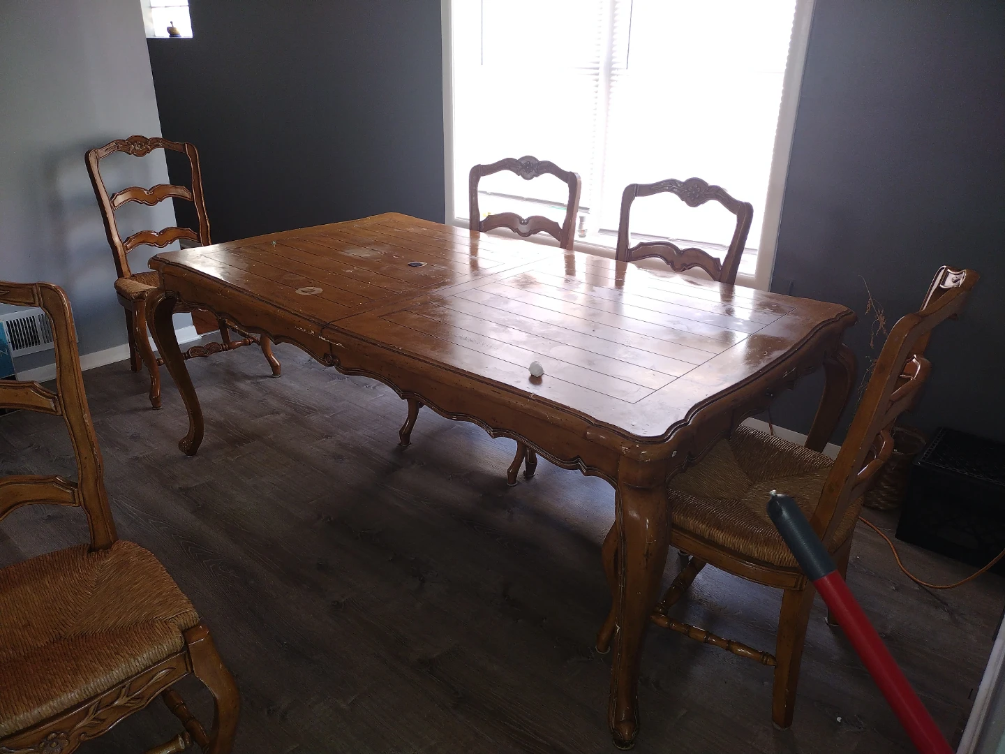 Wooden Dining Table and Chairs Set - photo 2