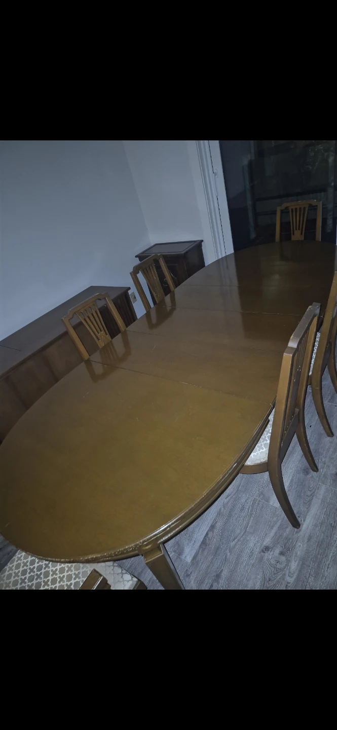 Solid Wood Dining Table Set – Extendable + 6 Chairs - photo 2