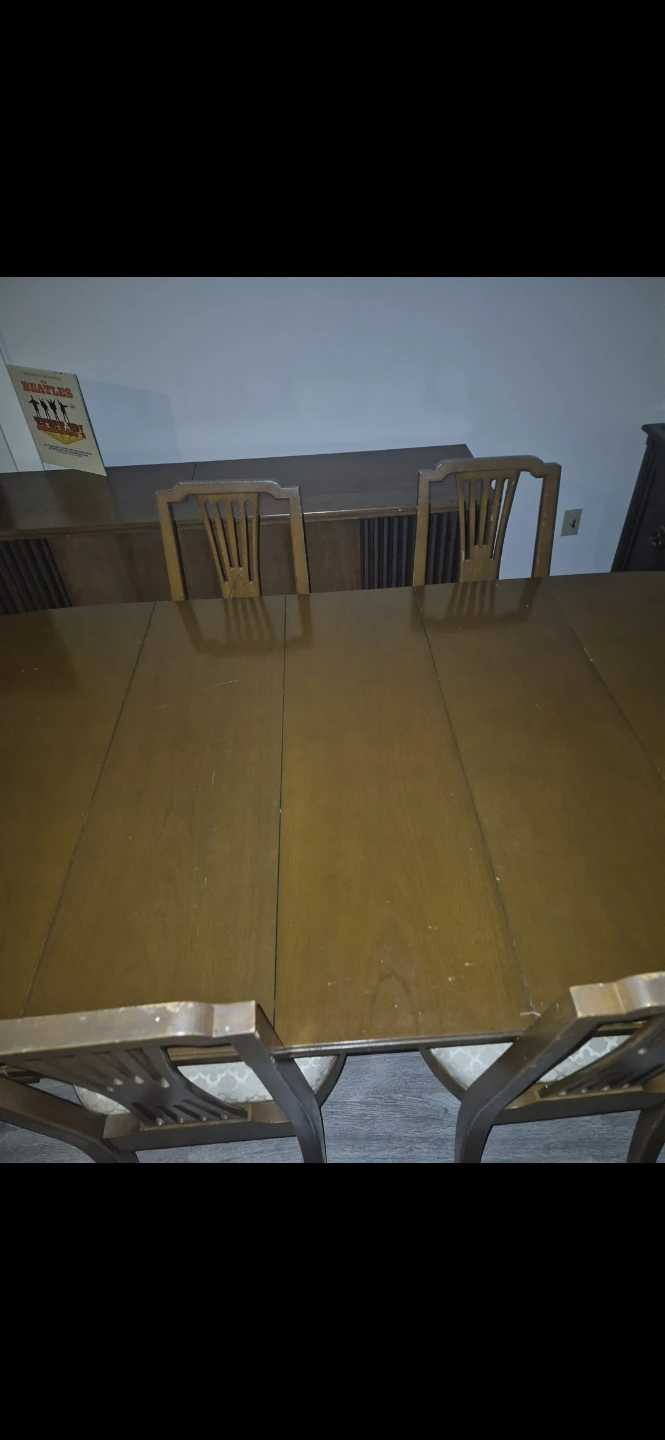 Solid Wood Dining Table Set – Extendable + 6 Chairs - photo 4