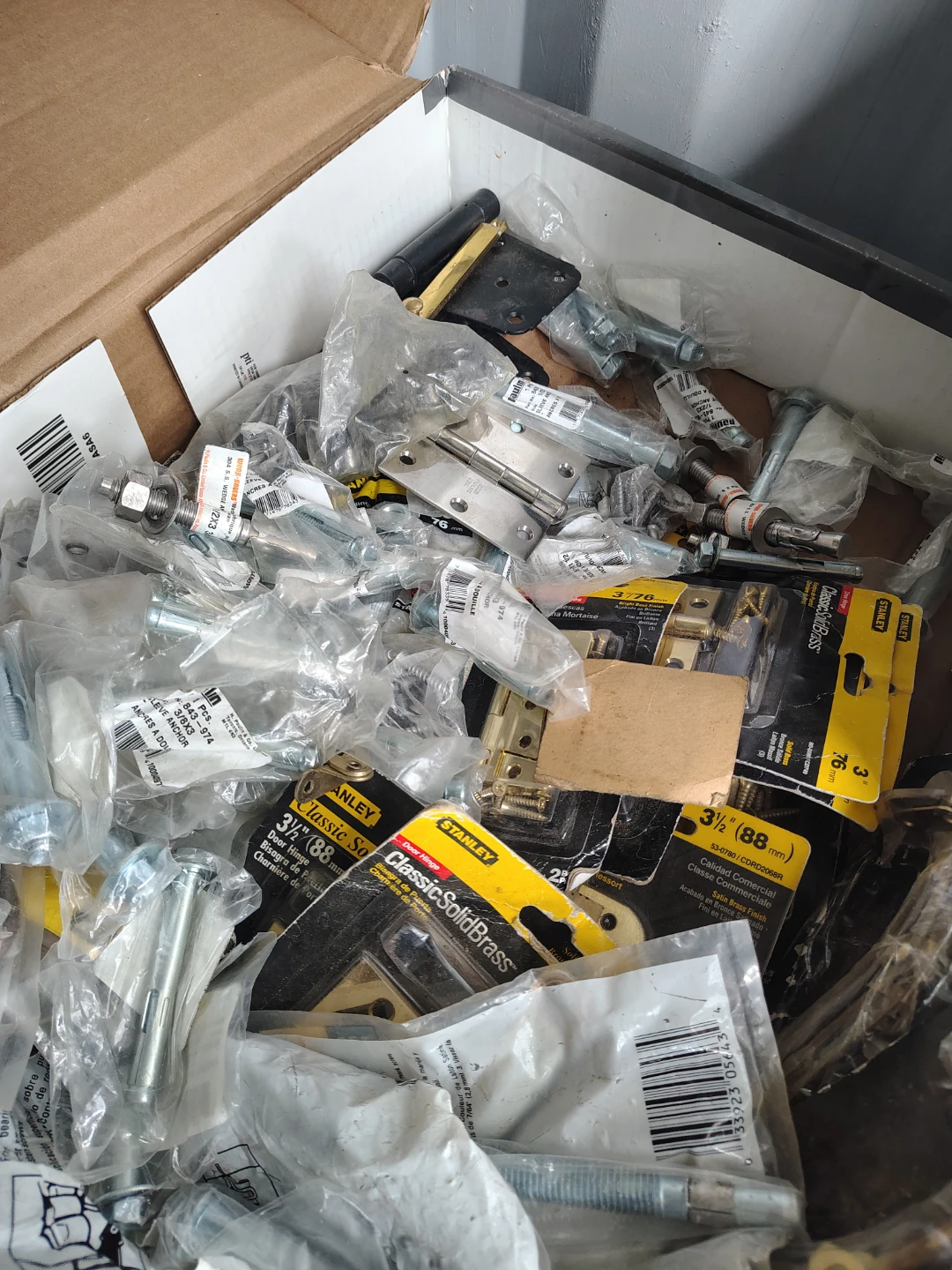 Assorted Stanley Hardware - Hinges, Pulls, Screws & More