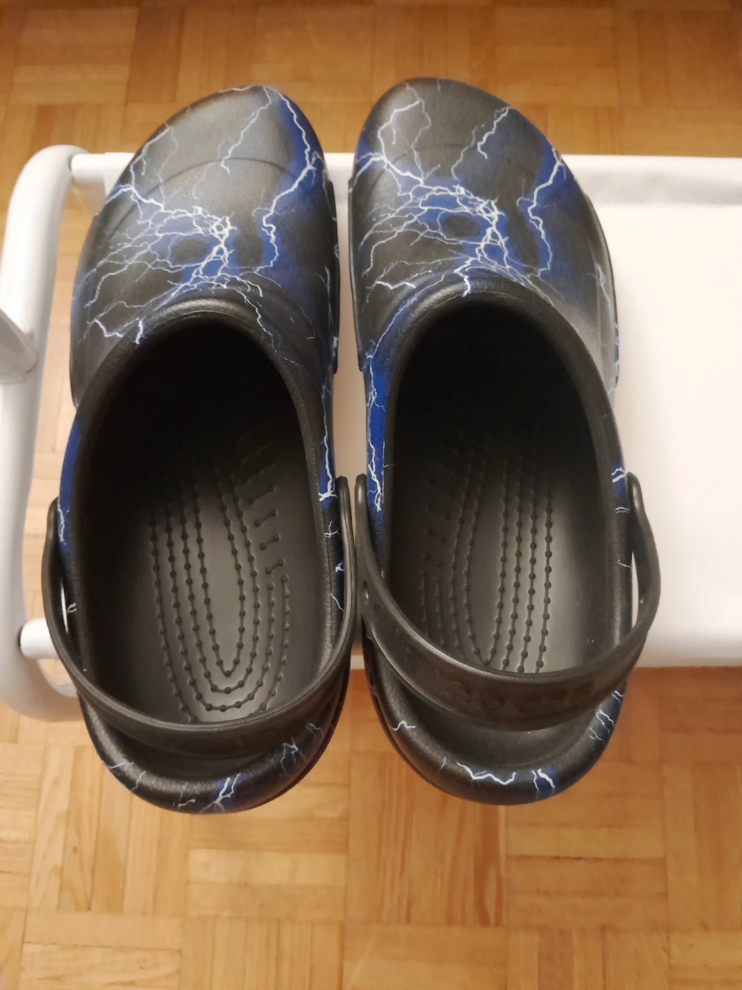 Crocs Black Lightning Print