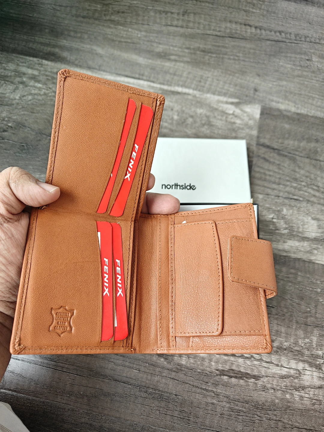 Northside Brown Genuine Leather Bifold Wallet