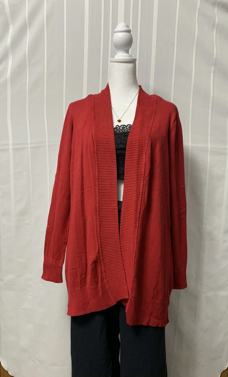 Red Cardigan Sweater