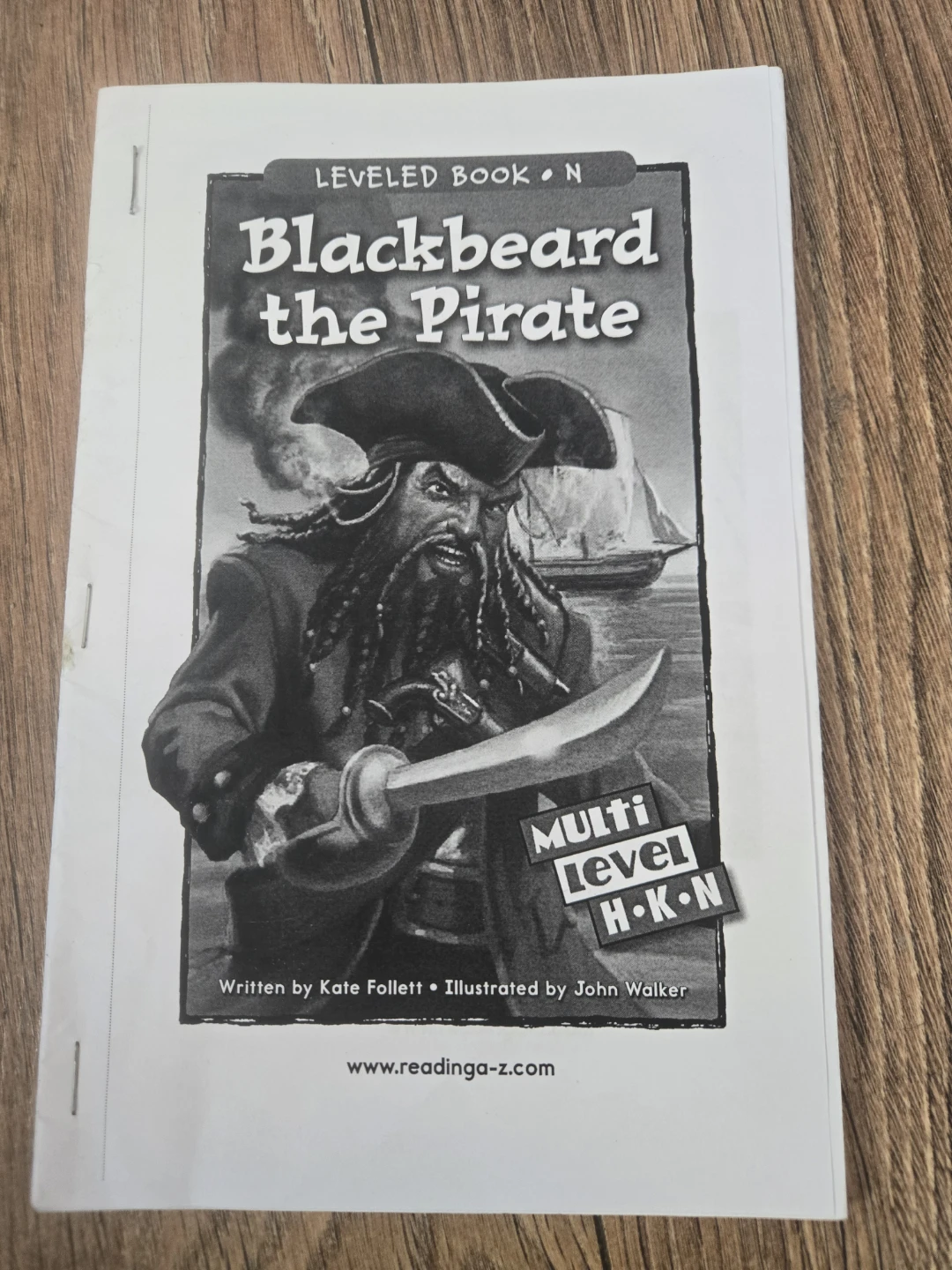 Blackbeard the Pirate Leveled Book N