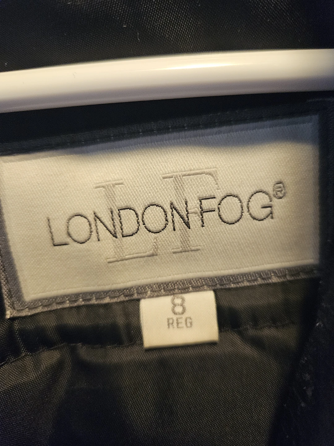 London Fog Black Trench Coat Size 8 - photo 5