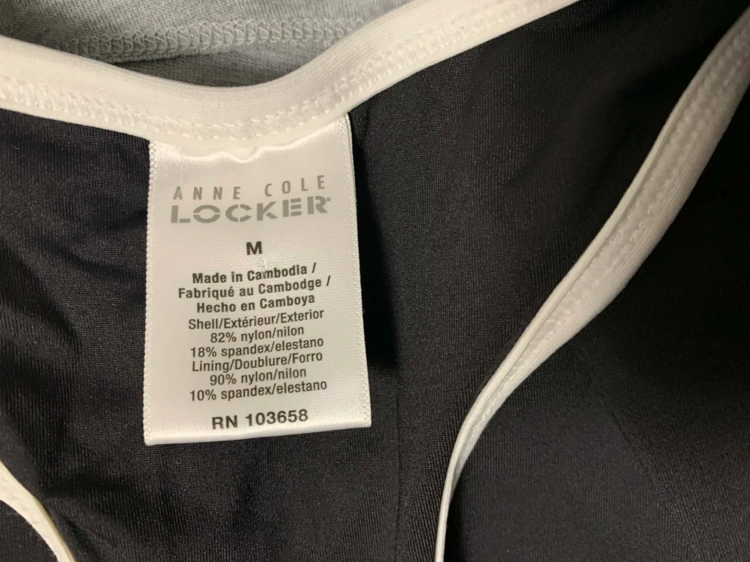 Anne Cole Locker Black Tank Top - Size M - photo 4