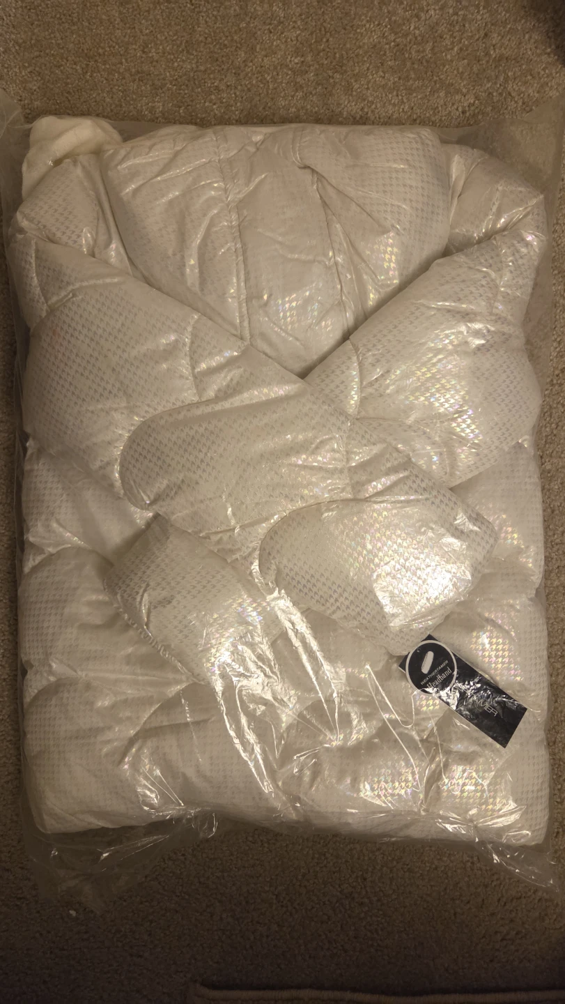 WeatherTamer White Puffer Jacket