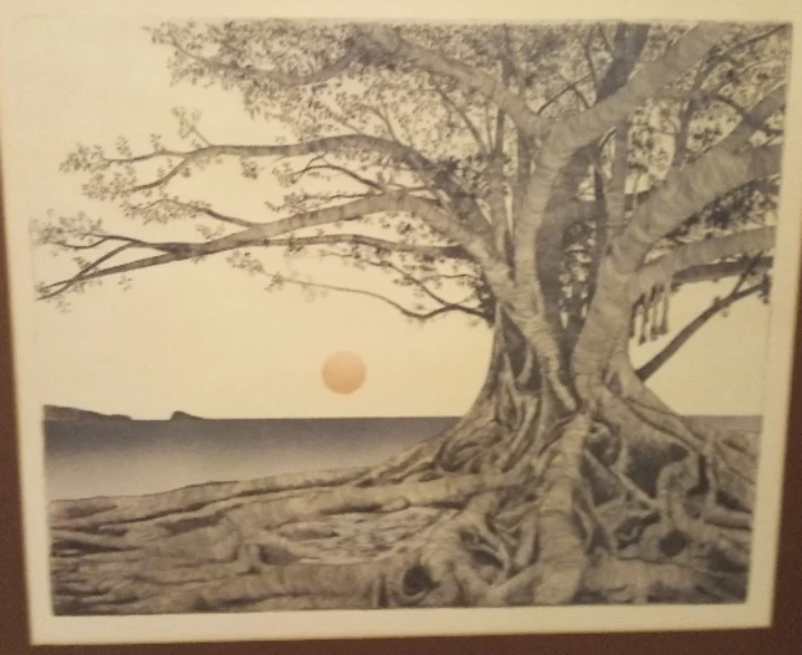 Michael Arth Vntg Tropical Fig Tree Framed print - photo 3