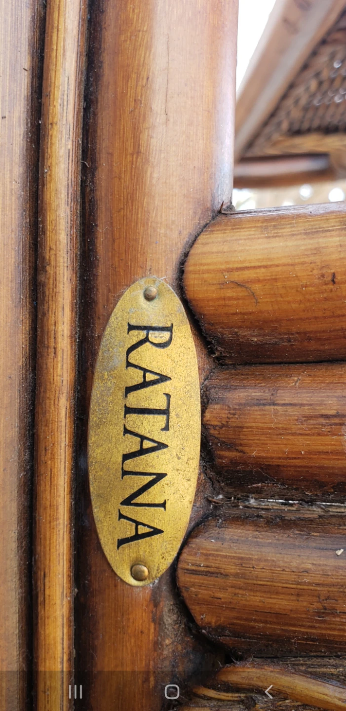 Ratana Rattan Sofa with Cushions - photo 2