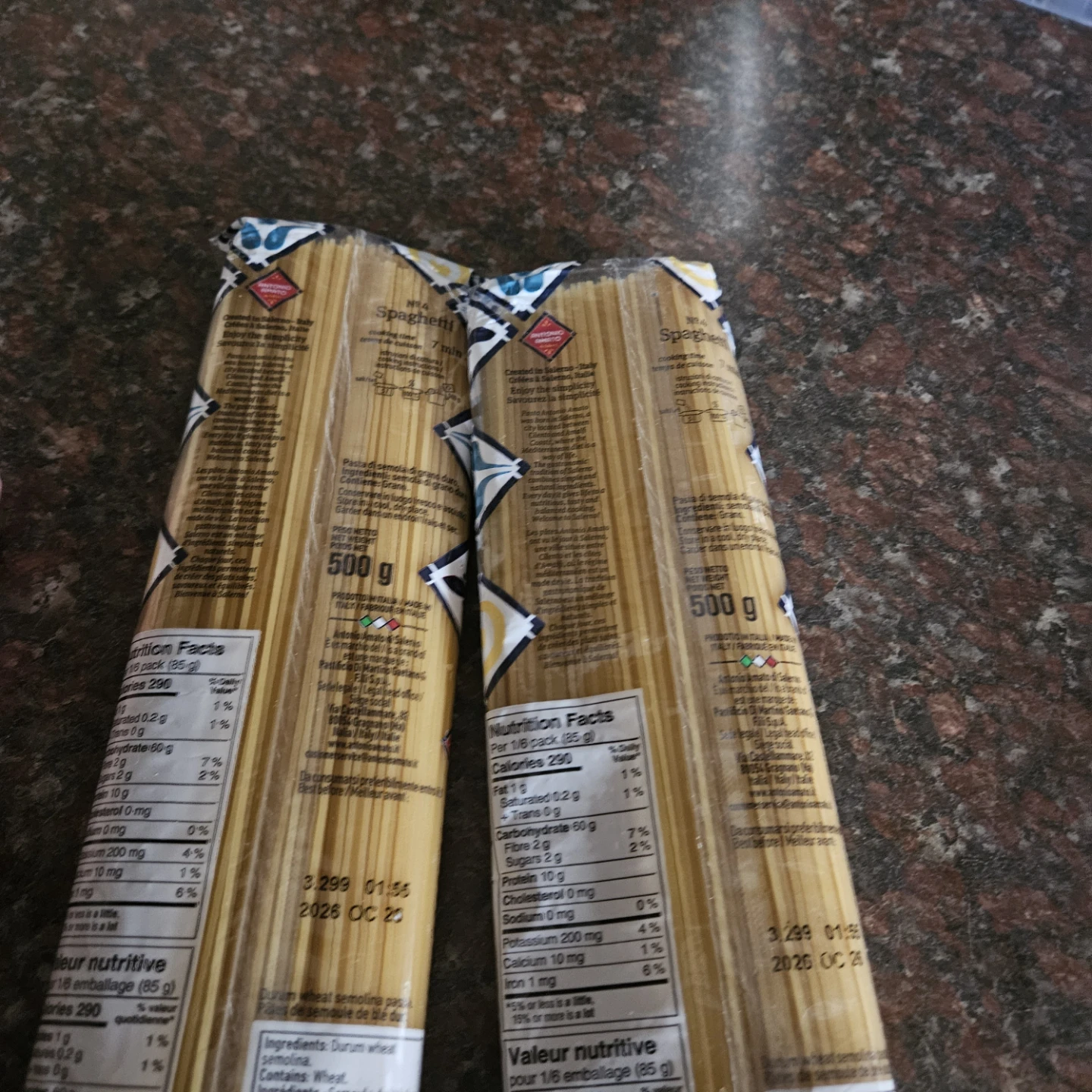 New packet Antonio Amato Spaghetti 2 x 500g - photo 3