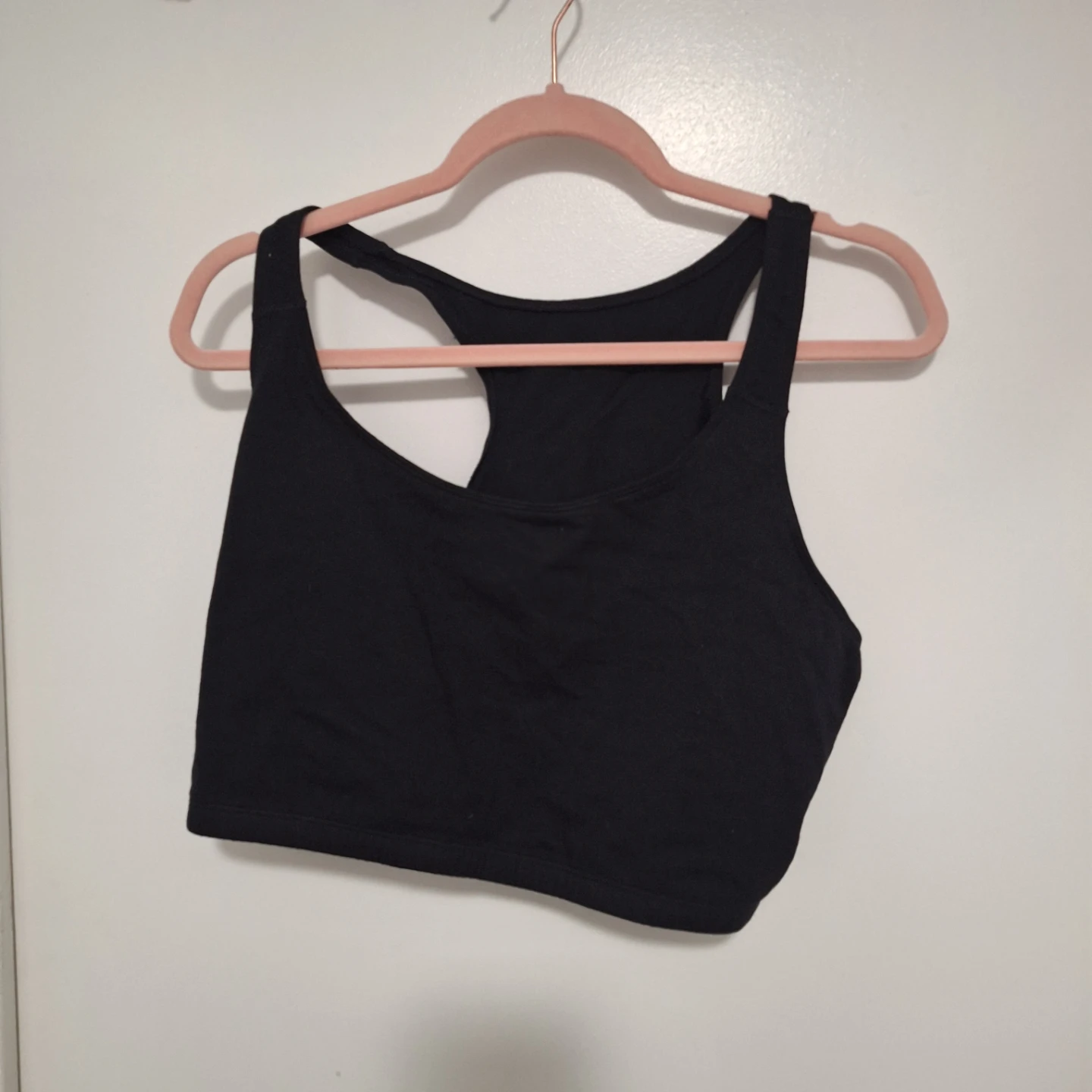Fruit of the Loom Black Cropped Tank Top