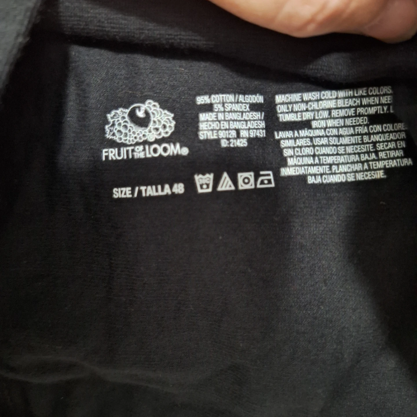 Fruit of the Loom Black Cropped Tank Top - photo 3