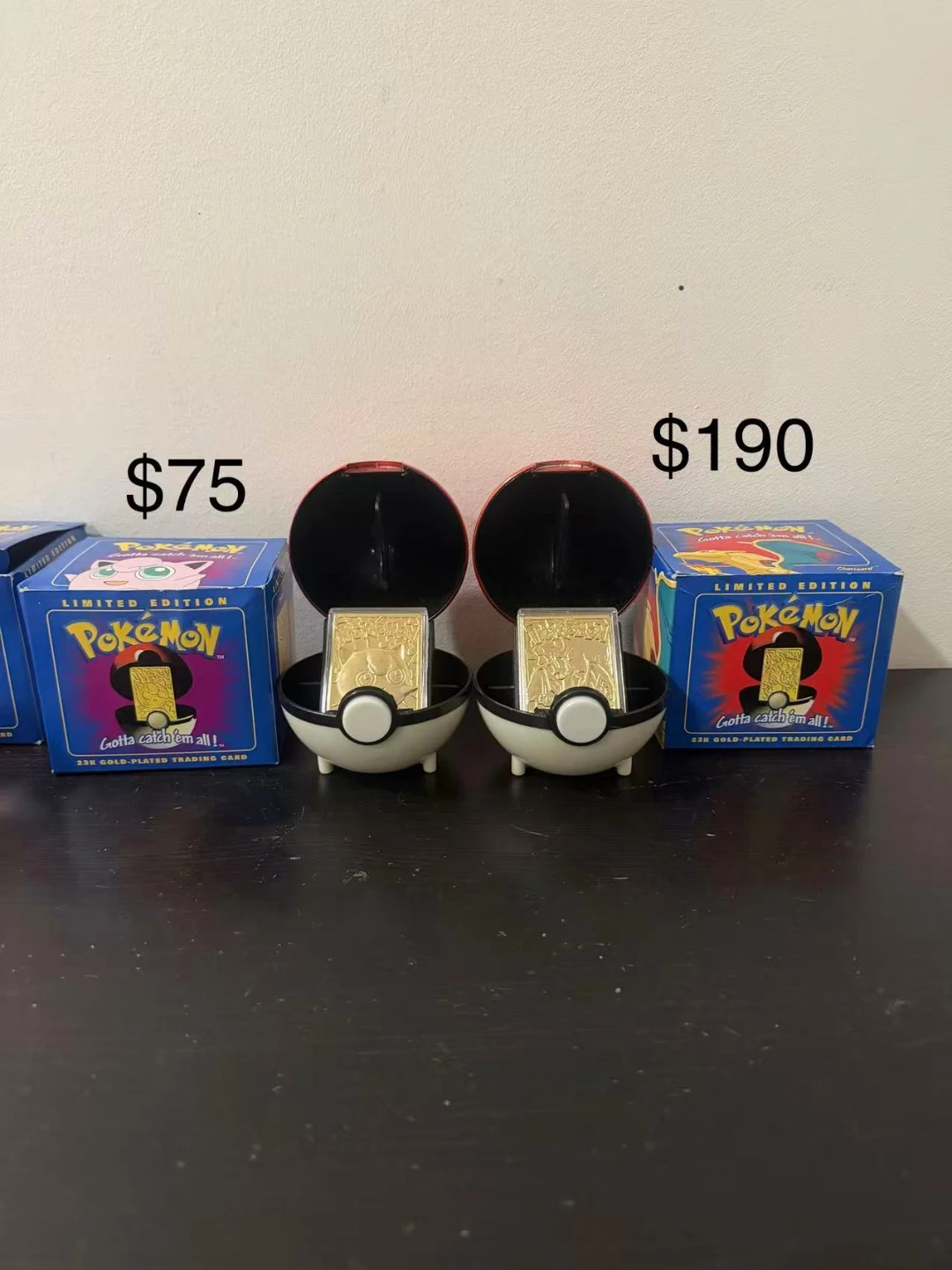 Pokemon 25K Gold-Plated Trading Card in Poké Ball
