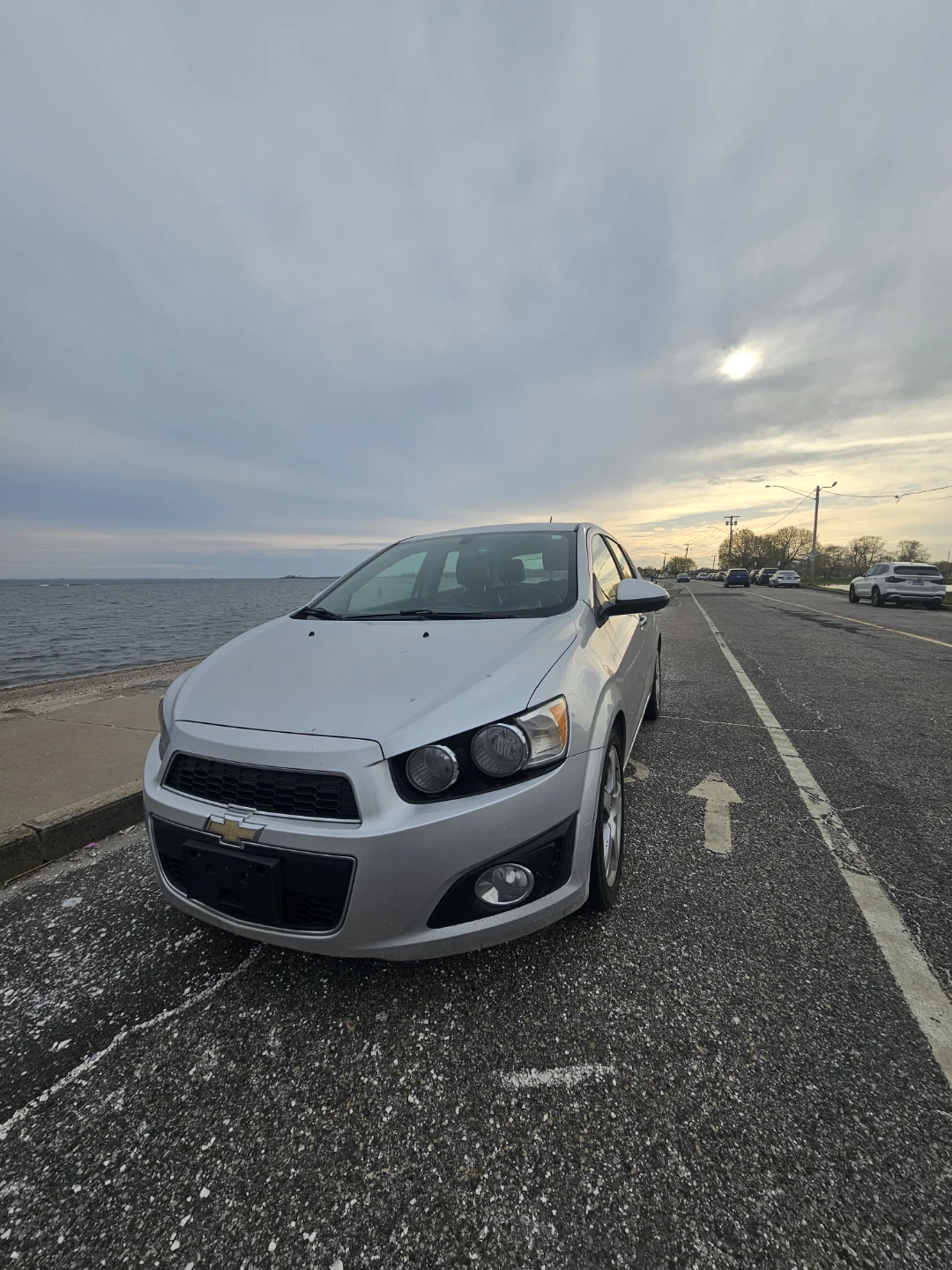 Silver Chevrolet Sonic Hatchback