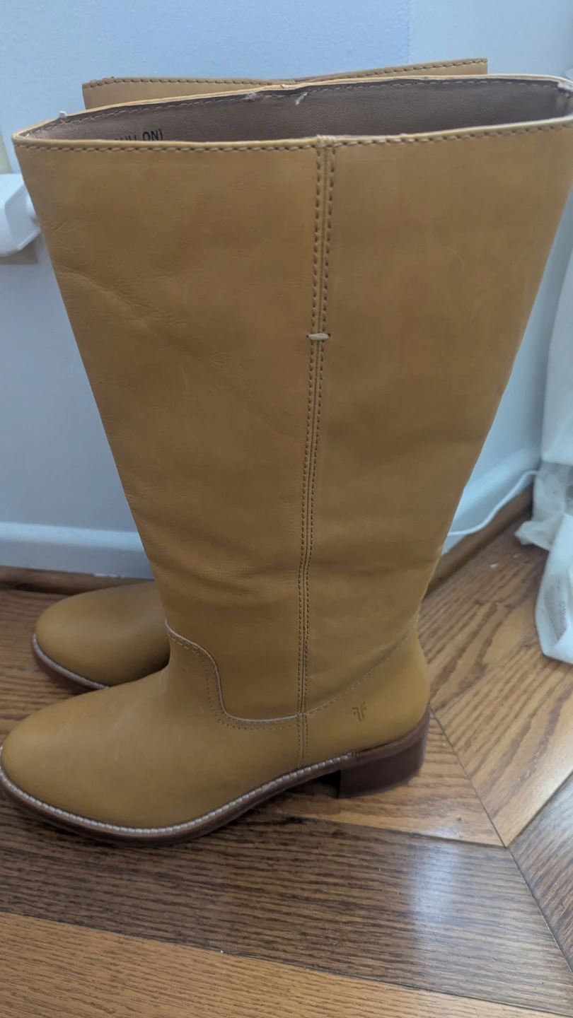 Frye Camryn Tall Pull On Boots Size 9M Tan Leather