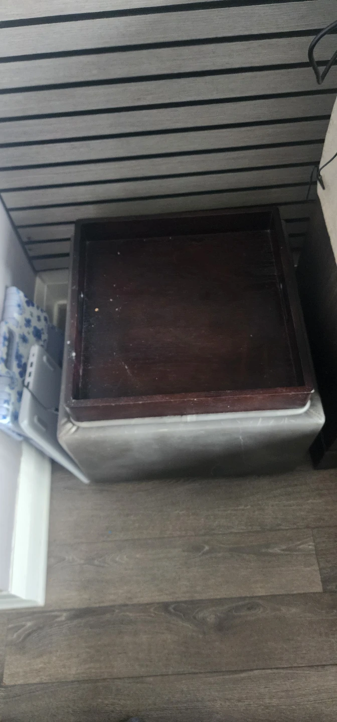 Storage Ottoman with Tray - photo 2