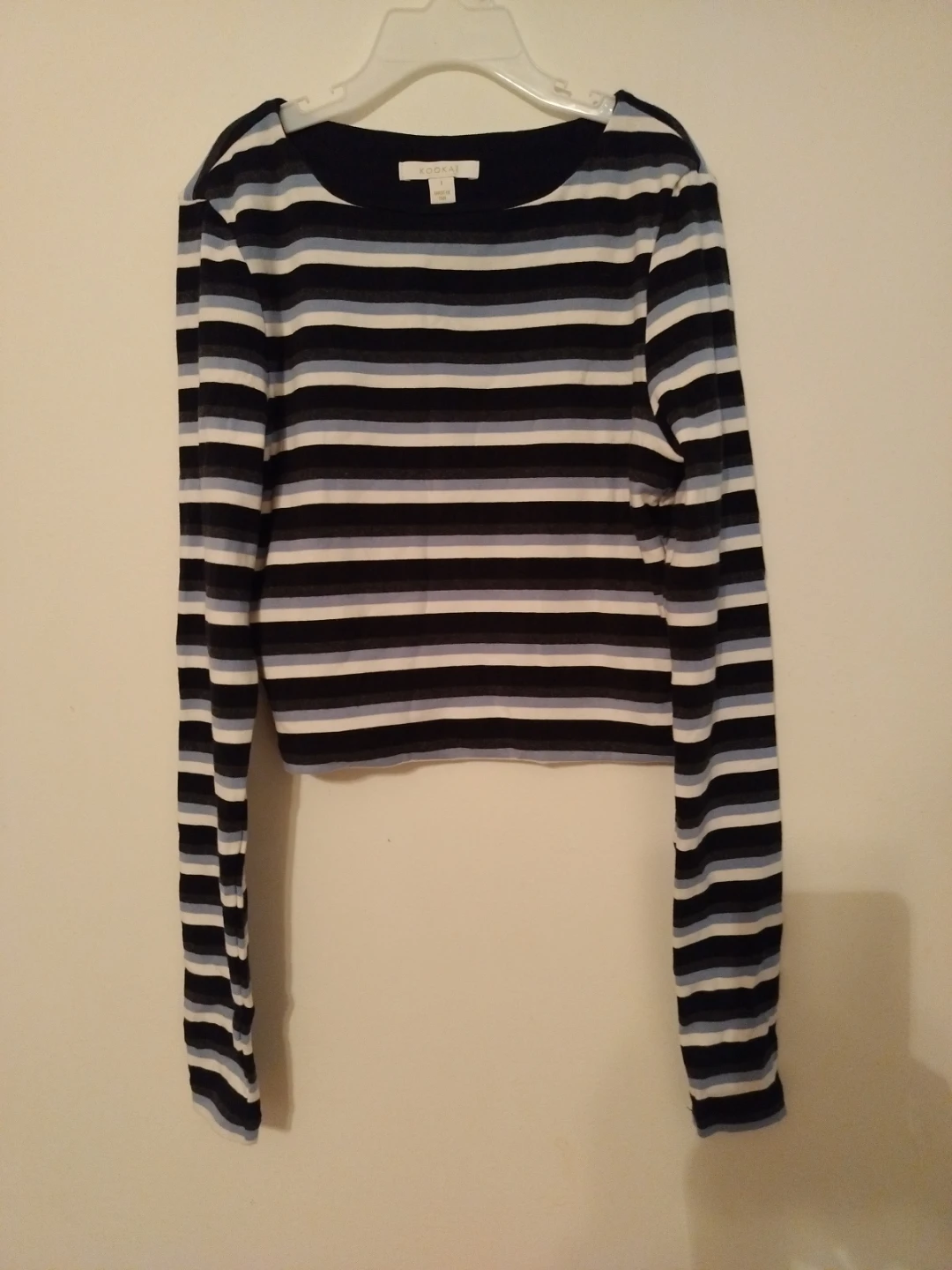Kookai Striped Crop Top size 1