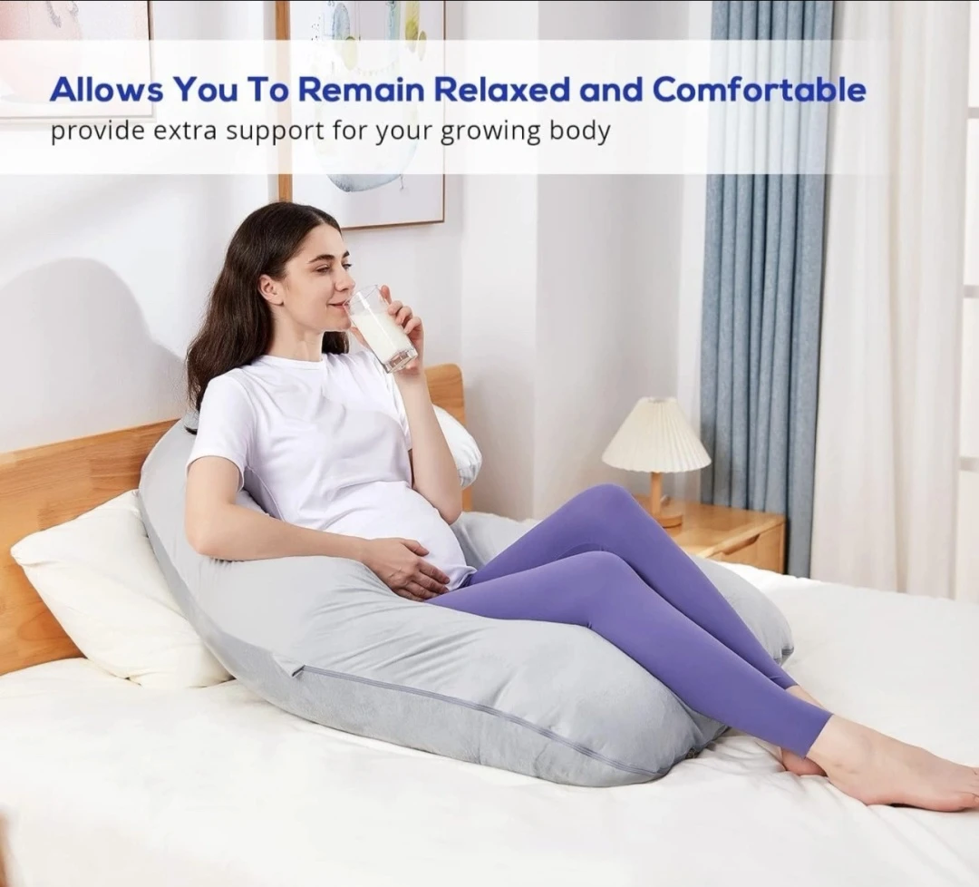 Grey U-Shaped Pregnancy Pillow - photo 5