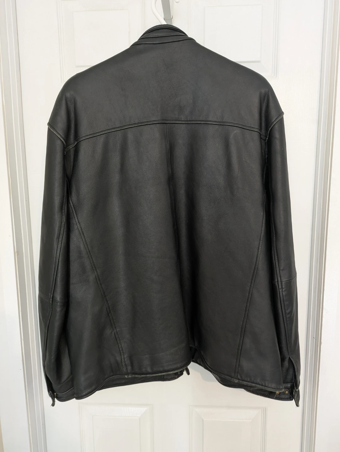 Men's Leather Jacket 42/44 Size Large - photo 3