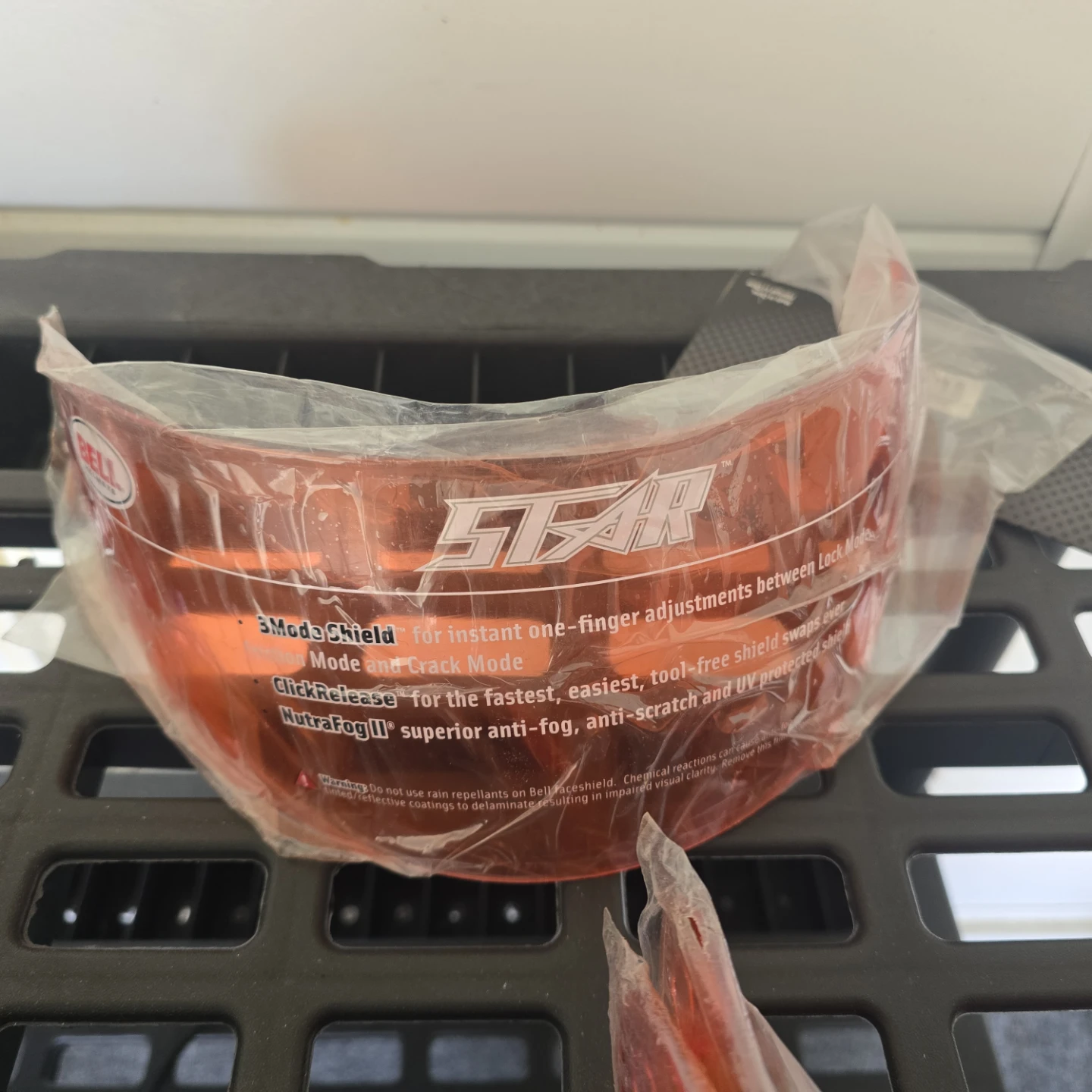 Bell 3Mode Shield Orange Visor w/ NutraFog II