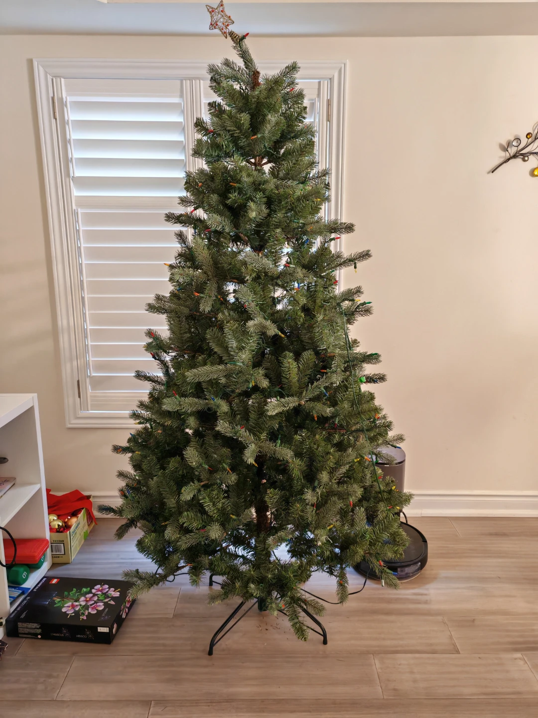 6.5 ft Pre-Lit LED Quick Set Christmas Tree