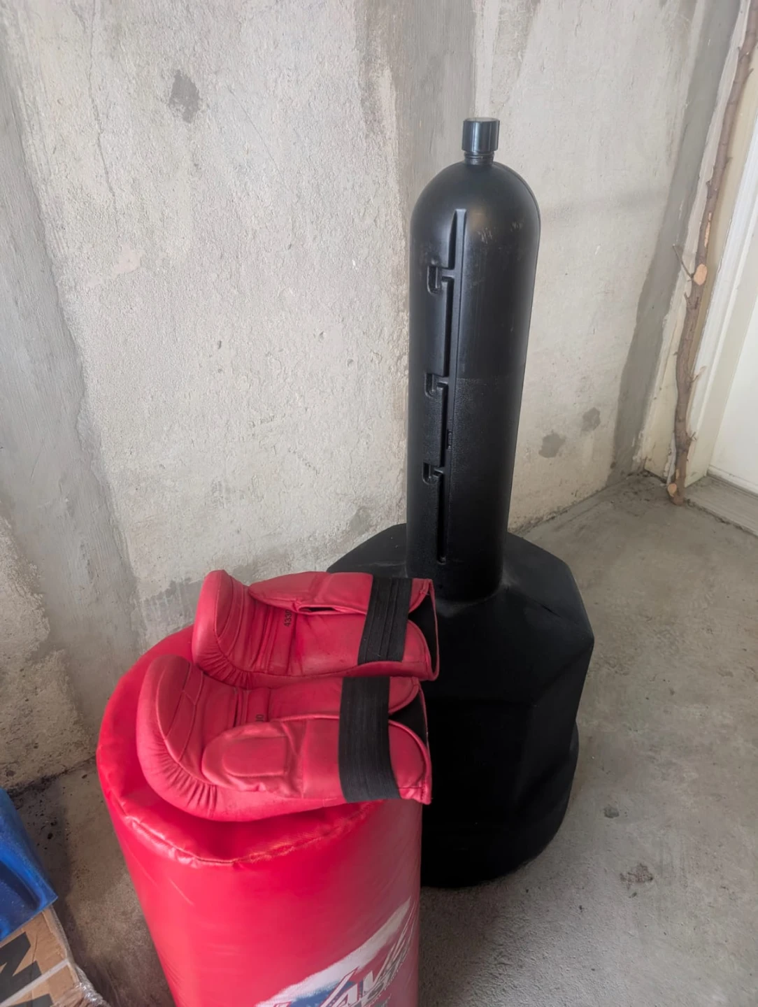 Century Wavemaster punching bag with Everlast training gloves - photo 4