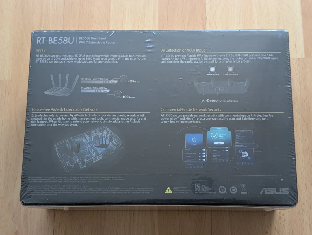 ASUS RT-BE58U WiFi 7 Extendable Router - photo 3